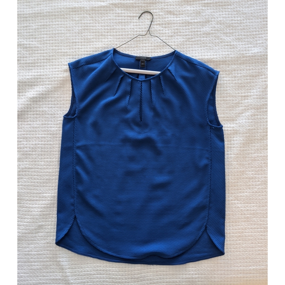JCrew Royal Blue Sleeveless Top (Sz 6)